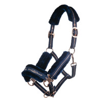 Licol Rosegold HKM Marine / or rose Bleu Licol Rosegold HKM Marine / or rose Bleu