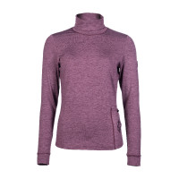 T-shirt lange mouwen coltrui Arctic Bay HKM Donker lila