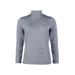 T-shirt manches longues col roulé Ruby HKM Gris T-shirt manches longues col roulé Ruby HKM Gris