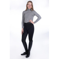 T-shirt manches longues col roulé Ruby HKM Gris