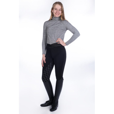 T-shirt manches longues col roulé Ruby HKM Gris T-shirt manches longues col roulé Ruby HKM Gris