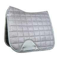 Glitter Mesh Stijl Zadeldoek HKM Lichtgrijs Glitter Mesh Stijl Zadeldoek HKM Lichtgrijs