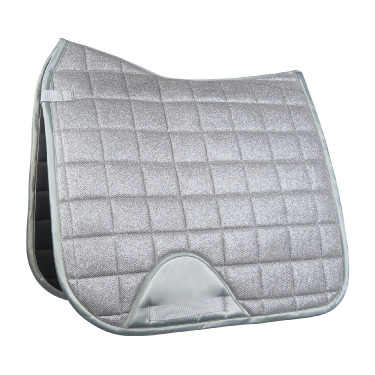 Glitter Mesh Stijl Zadeldoek HKM Lichtgrijs