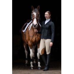 Wedstrijdjas Hunter Woman Slim fit HKM Zwart