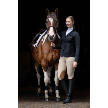 Wedstrijdjas Hunter Woman Slim fit HKM Zwart