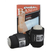 Combi-bandages Acavallo gel en elastiek Zwart Combi-bandages Acavallo gel en elastiek Zwart