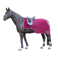 Couvre reins polaire HKM Rouge foncé Couvre reins polaire HKM Rouge foncé