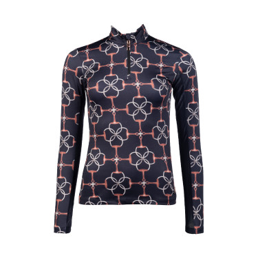 T-shirt techniek Edinburgh HKM lange mouwen Zwart