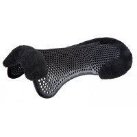 Gel- en schapenvachtverhogend achterkussen Acavallo Zwart Gel- en schapenvachtverhogend achterkussen Acavallo Zwart