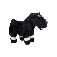 Knuffel HKM Cuddle Pony Zwart