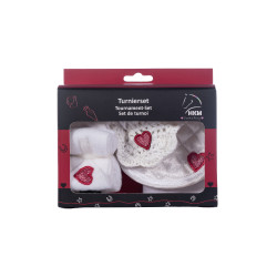 Set de compétition Cuddle Pony HKM Blanc / rouge
