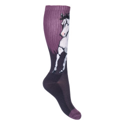 Chaussettes pour enfants Helsinki HKM Lilas / brun Rose Chaussettes pour enfants Helsinki HKM Lilas / brun Rose