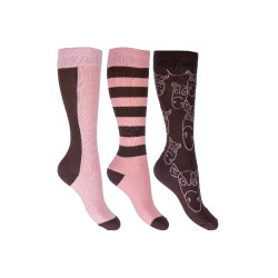 Kindersokken Houston HKM set van 3 Kindersokken Houston HKM set van 3