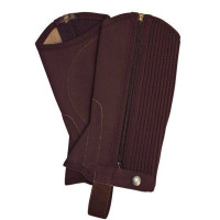 Mini Chaps in nubuck HKM Donkerbruin Mini Chaps in nubuck HKM Donkerbruin