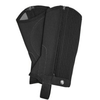 Mini Chaps in nubuck HKM Zwart