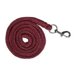 Longe Stars avec mousqueton HKM Rouge foncé