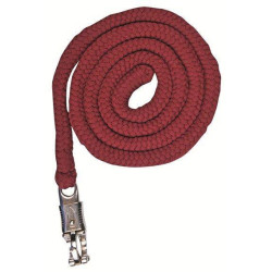 Longe Stars avec mousqueton antipanique HKM Rouge foncé