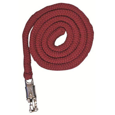 Longe Stars avec mousqueton antipanique HKM Rouge foncé