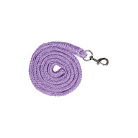 Longe Stars avec mousqueton HKM Lilas