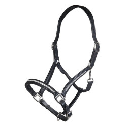 Licol en cuir Diamond HKM Noir Licol en cuir Diamond HKM Noir