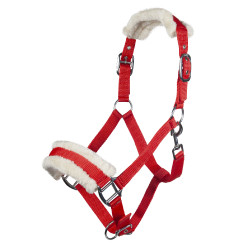 Halster Bischofshofen voering Teddy HKM Rood Halster Bischofshofen voering Teddy HKM Rood