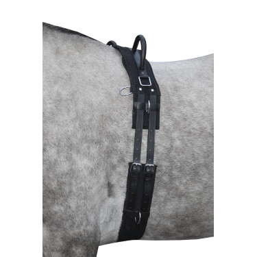 Canvas longeersingel met handvat HKM Canvas longeersingel met handvat HKM