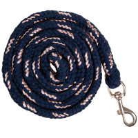 Longe Rosegold avec mousqueton HKM Marine / or rose Bleu Longe Rosegold avec mousqueton HKM Marine / or rose Bleu