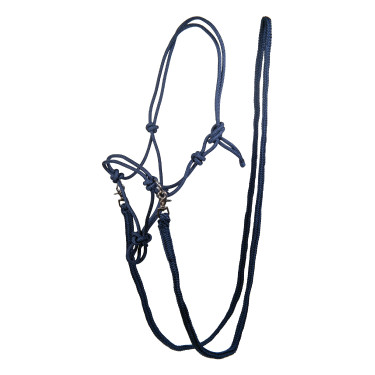Licol éthologique avec rênes/longes HKM Bleu foncé