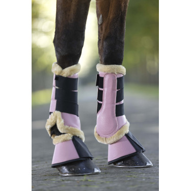 Comfort Premium Bont Gamaschen HKM Lichtroze Comfort Premium Bont Gamaschen HKM Lichtroze