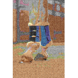 Comfort Mesh beenbeschermers HKM Donkerblauw