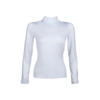 Polo de concours Monaco manches longues HKM Blanc