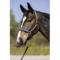 Longe Berry met karabijnhaak HKM Donkergrijs