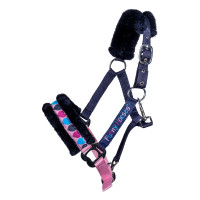 Halster Funny Horses Hearts HKM Donkerblauw Halster Funny Horses Hearts HKM Donkerblauw