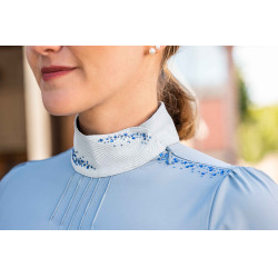 Polo de concours Darya HKM Bleu gris Polo de concours Darya HKM Bleu gris