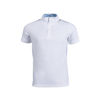 Wedstrijdpolo Hunter Kids korte mouwen HKM Wit