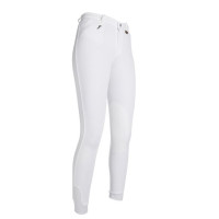 Pantalon Penny Easy basanes en tissu HKM Blanc / blanc Pantalon Penny Easy basanes en tissu HKM Blanc / blanc