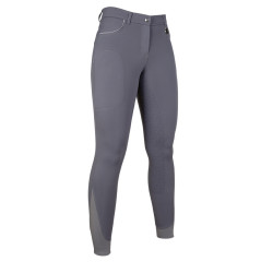 Pantalon Equilibrio Style fond intégral en silicone HKM Gris foncé Pantalon Equilibrio Style fond intégral en silicone HKM Gris foncé