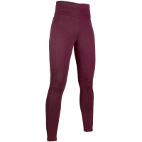 Legging Cosy Style fond intégral en silicone HKM Rouge foncé