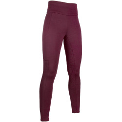 Legging Cosy Style fond intégral en silicone HKM Rouge foncé