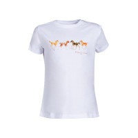 Kinder T-shirt Pony Club HKM Wit