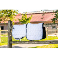 Dressuurdeken Competitie HKM Wit / marineblauw Dressuurdeken Competitie HKM Wit / marineblauw