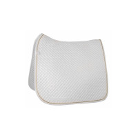 Tapis surpiqué dressage HKM Blanc / doré Tapis surpiqué dressage HKM Blanc / doré