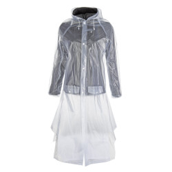 Transparante regenjas met rugsplit HKM Transparante regenjas met rugsplit HKM