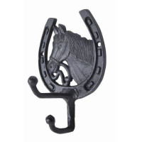 Porte-bridon tête de cheval en laiton HKM Couleur indicative