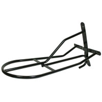 Metalen zadelhouder voor wandmontage zwart HKM Zwart