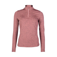 Functioneel T-shirt Rosewood Melange HKM Roest Bruin