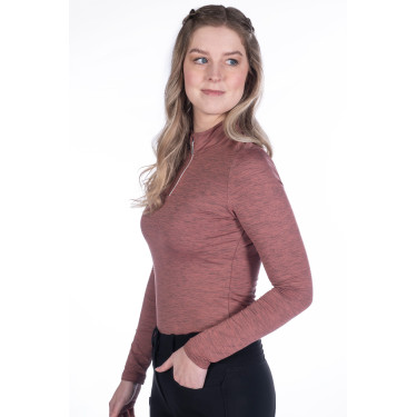 Functioneel T-shirt Rosewood Melange HKM Functioneel T-shirt Rosewood Melange HKM