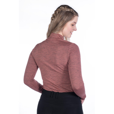 Functioneel T-shirt Rosewood Melange HKM Functioneel T-shirt Rosewood Melange HKM