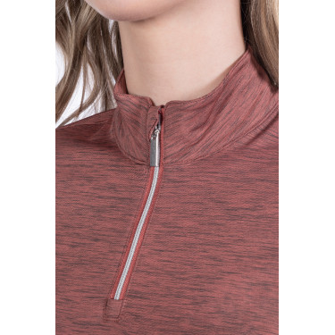 Functioneel T-shirt Rosewood Melange HKM Functioneel T-shirt Rosewood Melange HKM