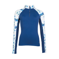 T-shirt fonctionnel Essentials Flower HKM Bleu royal / bleu clair